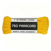 Cordon de parachute de qualité commerciale de type III à 7 brins, corde multi-usages pour le camping, la fixation et les travaux de jardinage et domestiques