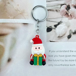 سلسلة مفاتيح جديدة لرجل عجوز عيد الميلاد عبر الحدود ، شجرة الأيل ، دمية قلادة ناعمة من المطاط للبيع بالجملة - Product Image 6