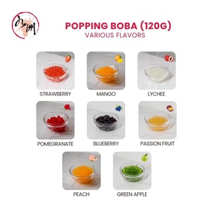 High Quality popping boba <b>drink</b> pearls wholesale 120g 60cups per ctn For Cafe Dessert Supply 12 Months <b>Shelf</b> Life - Product Image 5