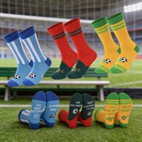 Chaussettes de football épaisses en coton unisexe, motif dessin animé, anti-frottement, déodorantes, blanches, vente en gros, ODM, pour l'été