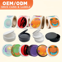 Boîtes à mâcher écologiques en PP à base de plantes anti-odeurs pour les produits aromatiques à mâcher Snus | Transparent Opaque | avec étiquetage