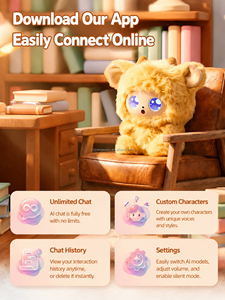 Petit jouet interactif intelligent IA transfrontalier en peluche, en forme de sac, pour bébé, avec fonction de pose assise, jeux mathématiques, faits scientifiques et naturels, et hauteur réglable - Product Image 6
