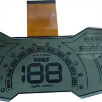 Écran LCD segmenté personnalisé pour les panneaux d'instruments des véhicules électriques et des motos