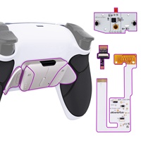 Kit de remapping RISE4 V3 avec boutons arrière en métal antidérapants et poignées caoutchoutées personnalisées pour manette PS5 BDM-030/040/050