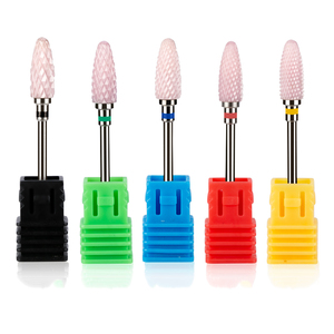 Punte per unghie in ceramica rosa fiamma frese per attrezzature per Manicure strumenti per rimuovere la CO-CB025 di smalto per unghie - Product Image 6