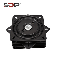 Support de plateau tournant robuste de 6 pouces Plaque pivotante à 360 ° pour chaises de salle à manger Tabourets de cuisine Chambre à coucher Marine Métal moderne