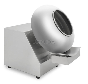 Machine à enrober électrique automatique 40 cm pour chocolat, cacahuètes, bonbons, <span class=keywords><strong>pop</strong></span>-<span class=keywords><strong>corn</strong></span>, sucre, alimentée par énergie solaire/prise murale - Product Image 2