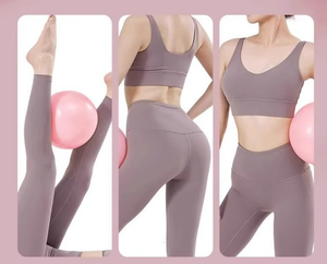 Pvc Anti-Burst Pilates Yoga Oefenbal 25Cm Opblaasbaar Met Pomp Voor Balanstraining En Fitnessfitness - Product Image 2