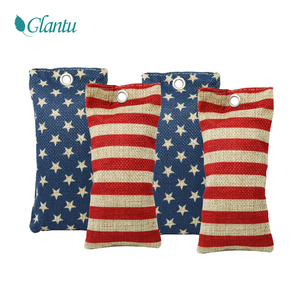 Bolsa de ambientador de carbón de bambú puro activado, desodorizante, eliminador de olores, 75g absorbente de olores - Product Image 2