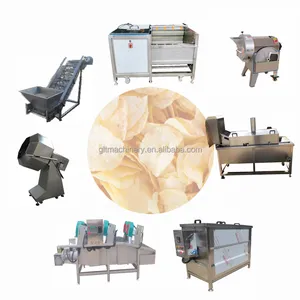 French Fries Production Line Semi Automatic Potato Snacks Chips Production Line Potato Chips Production Line