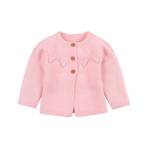 Ivy10525A Suéter Cárdigan de Color Sólido para Niñas Pequeñas Otoño Invierno 2019, Cárdigan de Punto con Patrón Liso para Bebés Princesas - Product Image 2