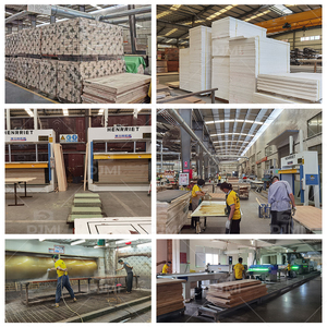 باب داخلي خشبي أمريكي مسبق التعليق، هيكل خشبي صلب، مطلي باللون الأبيض، متعدد الألواح، متأرجح، عازل للصوت، بتصميم شيكر - Product Image 4