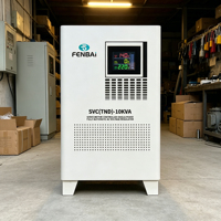 Régulateur de tension automatique monophasé haute puissance FENBAI 10KVA 220V 10000VA Stabilisateur AC