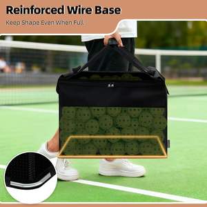स्टोरेज मैनाएक फोल्डेबल ब्लैक पिकअप टेनिस बॉल हॉपर 150 पिकअप 180 टेनिस गेंदों पर - Product Image 4