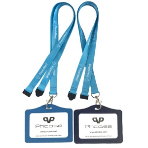 Bulk Printed <b>Polyester</b> <b>Lanyard</b> Custom Logo Heat Transfer Neck Strap for ID Badge Holder Factory Price - Product Image 2