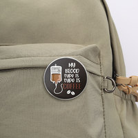 Spedizione Diretta di Badge Rotondi Personalizzati Stampati, Spille Personalizzate con Cartoni Animati, Citazioni Ispiratrici, Figure di Animali e Piante