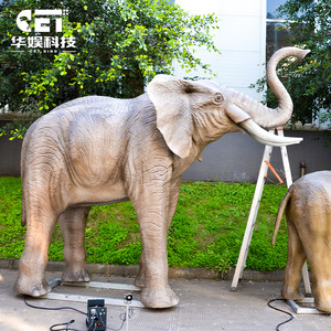 Modelo <span class=keywords><strong>de</strong></span> Elefante Animatrónico Realista a Tamaño Real, Personalizado OEM, Estatua <span class=keywords><strong>de</strong></span> Animal Salvaje Impermeable para Zoológico, Parque Temático, Centro Comercial, Punto Turístico - Product Image 4