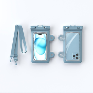 Pratique mains libres avec ventouse <span class=keywords><strong>pochette</strong></span> de <span class=keywords><strong>téléphone</strong></span> étanche double lanière stable parfaite <span class=keywords><strong>pour</strong></span> la douche, le bain et les parcs aquatiques - Product Image 6