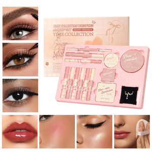 <span class=keywords><strong>Coffret</strong></span> <span class=keywords><strong>Maquillage</strong></span> Décontracté – Idéal Étudiant et Quotidien : Blush, Gloss, Poudre Compacte, Collier – Kit Beauté Simple Tout-en-un <span class=keywords><strong>pour</strong></span> <span class=keywords><strong>le</strong></span> Quotidien - Product Image 1