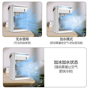 Desktop Air Cooler With Humidifier And Mist <b>Spray</b> Water Cooling <b>Fan</b> 60W AC Powered Freestanding Plastic Night Light Feature - Product Image 5
