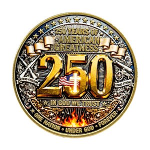 Moneda Conmemorativa del 250 Aniversario del <span class=keywords><strong>Espíritu</strong></span> de la Libertad Americana, Artesanía Metálica con Elementos del Horizonte de Nueva York, Regalo Conmemorativo - Product Image 6