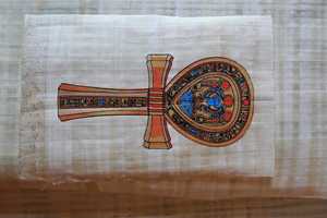 Yadawee Scarab Papyrus Painting Customized <b>Pattern</b> & Shape <b>Paper</b> Wall Art for Home Office Wedding Decoration & Gift Bulk Export - Product Image 2