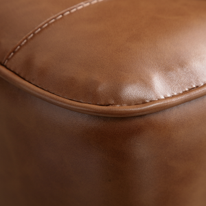 Contemporary Small Oil Wax Leather Fabric <strong>Bedroom</strong> Apartment <strong>Stool</strong> Ottoman Sofa Footrest Buckle Technology Shoe Changing <strong>Stool</strong> - Product Image 4