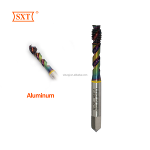 <span class=keywords><strong>Taraud</strong></span> à filetage métrique à cannelures spirales avec revêtement DLC (HSS-Co), queue ronde avec extrémité carrée H2, adapté à l'aluminium - Product Image 1