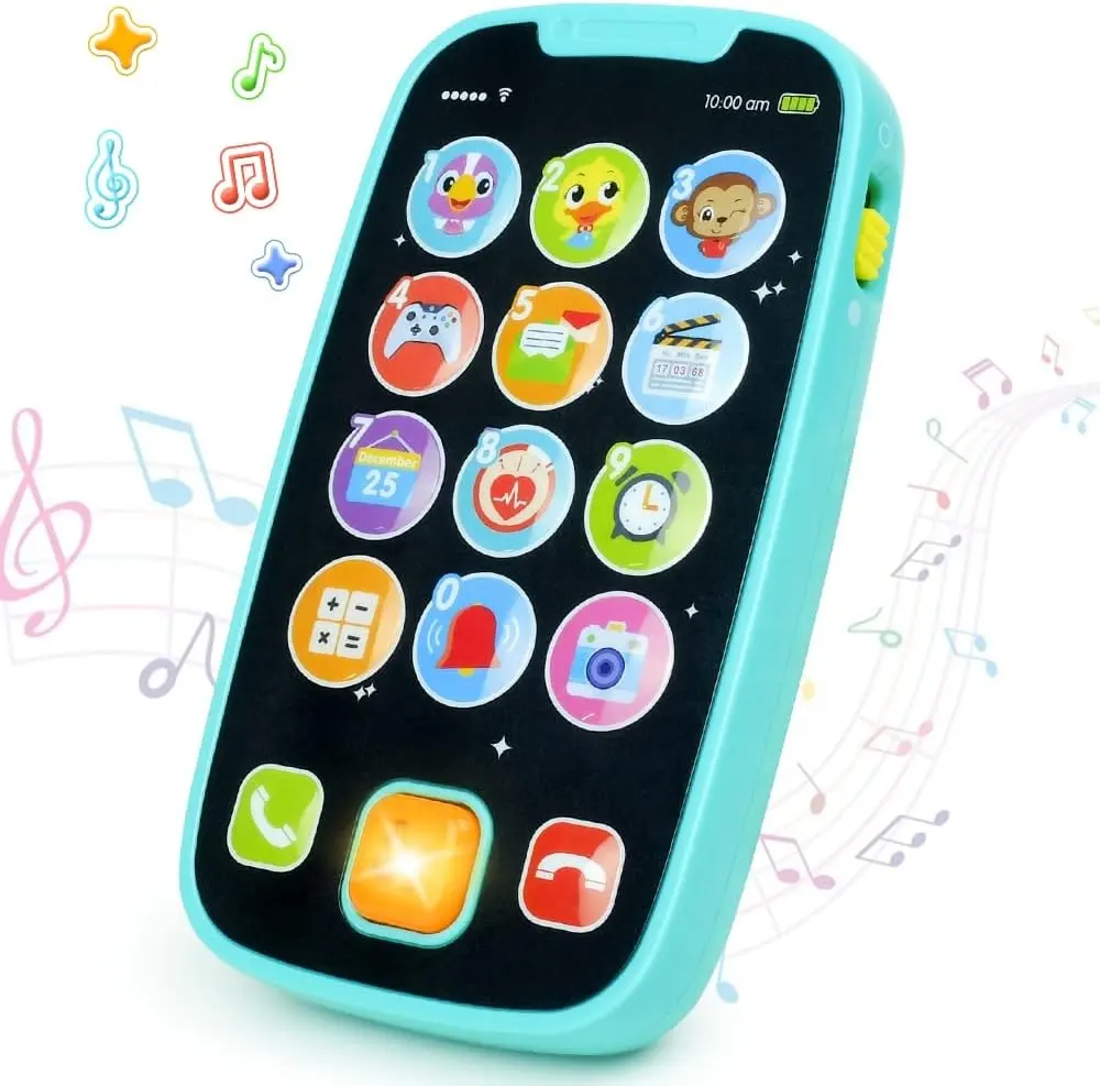 Multifunction Toddler Early Educational Learning Mobile Phone Toy Children Smartphone Baby Toys with Light and Music for Kids