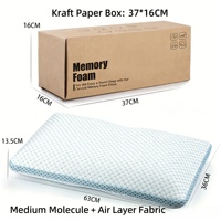 Oreiller Ergonomique en Mousse à Mémoire de Forme pour Soutien Cervical, Soulagement des Douleurs Cervicales, Soin de Santé, Rafraîchissant, Médical, pour Lit, Sommeil, Hôtel, Amovible et Lavable