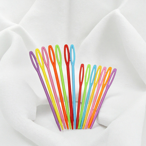 Aiguilles à coudre et à tricoter en plastique simples, les plus vendues, crochets fixes pour pulls, outils de tissage colorés, lot de 10 - Product Image 4