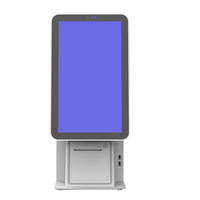 Sistema POS Táctil de Escritorio de 15.6 Pulgadas, Máquina de Autoservicio, Punto de Venta, Kiosco de Pago con Impresora de 80 mm o 58 mm y Escáner