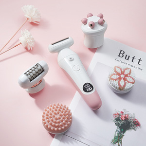 Rasoir Électrique Rechargeable pour Hommes et Femmes avec Fonctions de <span class=keywords><strong>Massage</strong></span> et de Nettoyage pour l'Épilation des Jambes et des Zones Intimes - Product Image 3