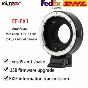 Adaptateur de monture d'objectif DF Wholesale Viltrox EF-FX1 AF pour monture EF/EF-S <span class=keywords><strong>Fuji</strong></span> X, multi-matériaux, moule privé, 142g, non plein <span class=keywords><strong>format</strong></span> - Product Image 1