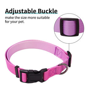 <span class=keywords><strong>Collar</strong></span> de perro con logotipo personalizado del fabricante, collares ajustables personalizados para mascotas con patrón de impresión - Product Image 2