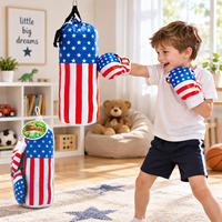 Jouet d'entraînement de boxe pour enfants avec ensemble de sacs de frappe pour des jeux sportifs actifs, des jeux d'introduction et des activités de pratique pour débutants