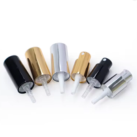 Atomiseur plaqué aluminium Mini pompe pulvérisateur de brouillard 15/400 18/400 20/400 Mini pulvérisateur pour parfum avec bouchon