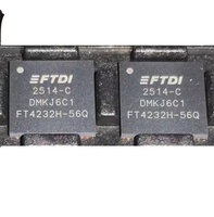¡Gran oferta! Nuevo y original FT4232H-56Q FT4232H-56Q-REEL VQFN-56 USB 2.0 de alta velocidad, controlador cuádruple UART, chip IC de interfaz USB