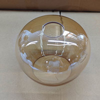 Abat-jour en verre blanc mat en forme de cloche, soufflé à la main, en verre givré, pour lampe suspendue au plafond
