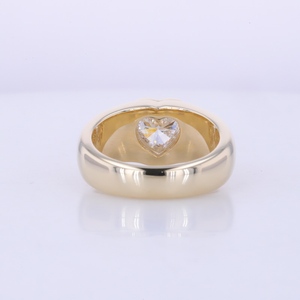 Bague de fiançailles solitaire en or jaune 10K avec diamant de laboratoire 1,5 ct D VS1 certifié IGI, bague de pinky pour femme - Product Image 3