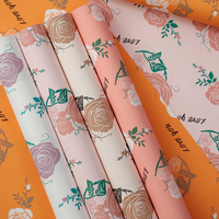 Großhandel Wasserdichtes Traumhaftes Rosenmuster Yuyin Blumenverpackungspapier DIY Bouquet Floristik-Verpackungsmaterial für Floristen Handgemachte Geschenkverpackung