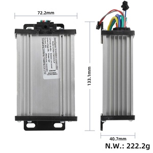 Kit de contrôleur DAMAO 36V à 60V 25A avec écran LCD pour accélérateur de trottinette électrique, ensemble carte mère 48V-60V 25A - Product Image 2