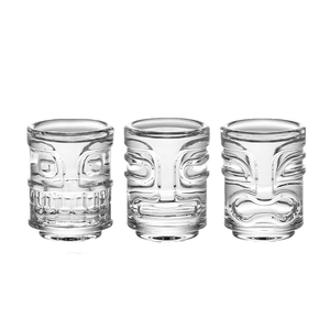 Набор мини-стопок Tiki для коктейлей и напитков, стеклянная посуда для бара и вечеринок - Product Image 6