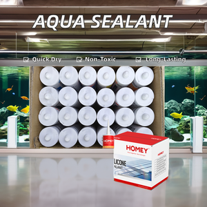 גבוהה 100% חומצה אצטית סיליקון אטן דגים עמיד למים דבק חומצי 24 שעות ריפוי זכוכית בנייה בטוחה - Product Image 3
