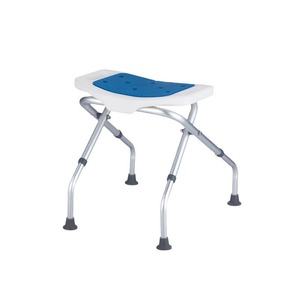 <b>Foldable</b> Shower Chair Aluminum Alloy Adjustable Height 43-47cm For Seniors Pregnant Women Children <b>Bath</b> Stool - Product Image 4