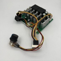 Contrôleur de vitesse de moteur PWM HHO RC 16 DC 10-55V 12V 24V 36V 48V 55V 100A avec interrupteur de commande inversée et affichage LED