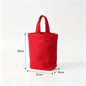 Sac fourre-tout mini en toile imprimé dessin animé personnalisé, petit sac seau réutilisable pour le shopping, sac à déjeuner portable pour enfants et femmes - Product Image 3