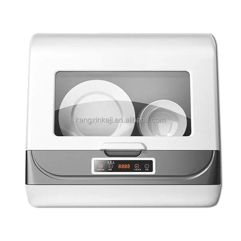 Умная небольшая воздушная сушильная посудомоечная машина 6 комплектов мини-Умная Компактная настольная мини-Настольная посудомоечная машина
