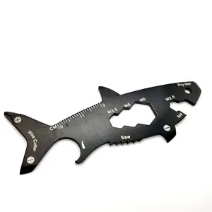 A forma di squalo Mini portachiavi gadget portachiavi multiutensile
