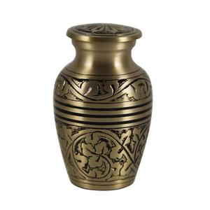 Urna Funeraria de Latón Hecha a Mano de Alta Calidad, Lista para Enviar, Mini Urna para Cenizas, Estilo Americano, Metálica - Product Image 5